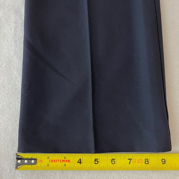 Worthington Women Stretch Navy Perfect Trouser Pants Size 12 Straight Mid Rise - Picture 10 of 10